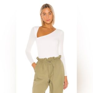 Lovers + Friends White Bodysuit (REVOLVE) - Size Small